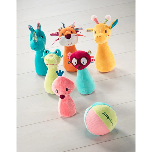 Lilliputiens Kegelspel Jungle Met Knuffeldieren 2 Lilliputiens Kegelspel Jungle Met Knuffeldieren - Afbeelding 2