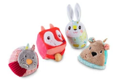 Lilliputiens Knuffelspeelgoed Bosdieren Set 4-delig