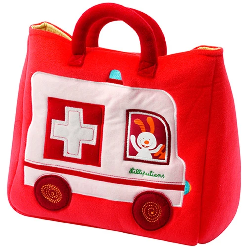 Lilliputiens Ziekenwagen Dokterstas Met Knuffel 1 Lilliputiens Ziekenwagen Dokterstas Met Knuffel