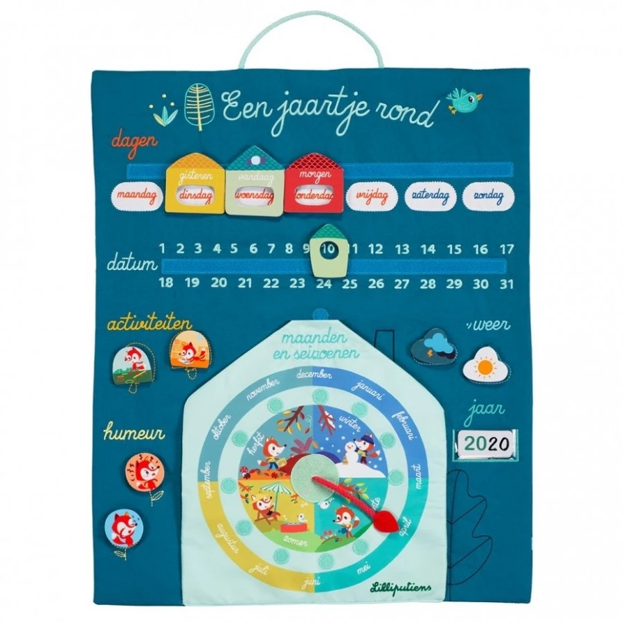 Lilliputiens Mijn Eerste Kalender Een Jaartje Rond 2 Lilliputiens Mijn Eerste Kalender Een Jaartje Rond - Afbeelding 2