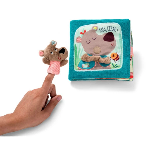 Lilliputiens Voelboek Knuffels Van César 6 Lilliputiens Voelboek Knuffels Van César - Afbeelding 6