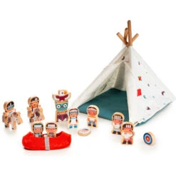 Lilliputiens Speelset Wigwam En Indianen